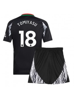 Arsenal Takehiro Tomiyasu #18 Dječji Gostujuci Dres kompleti 2024-25 Kratak Rukavima (+ kratke hlače)